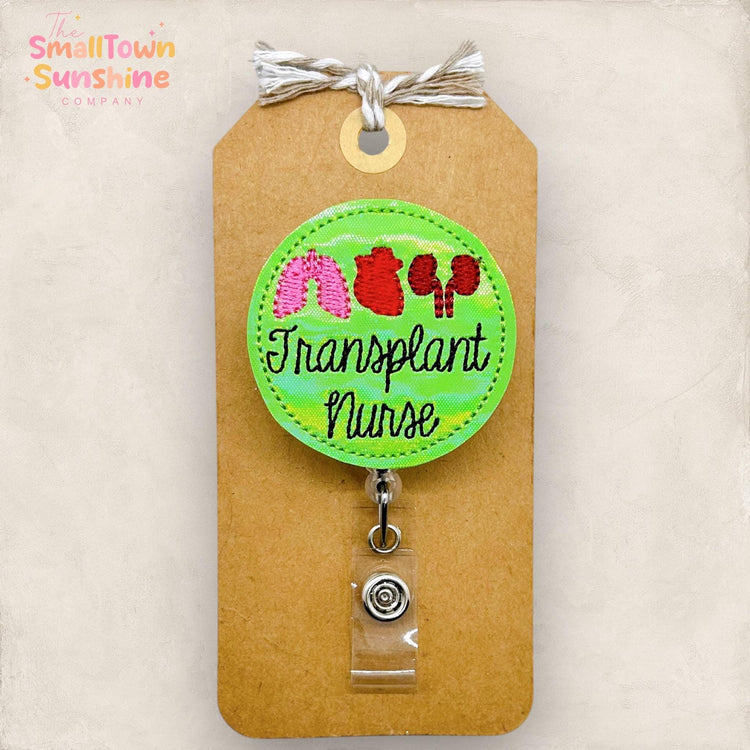 Transplant Nurse Badge Topper