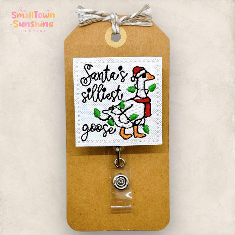 Santa’s Silliest Goose Badge Topper