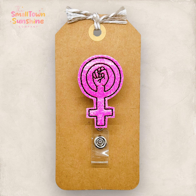 Feminist Fist Badge Topper