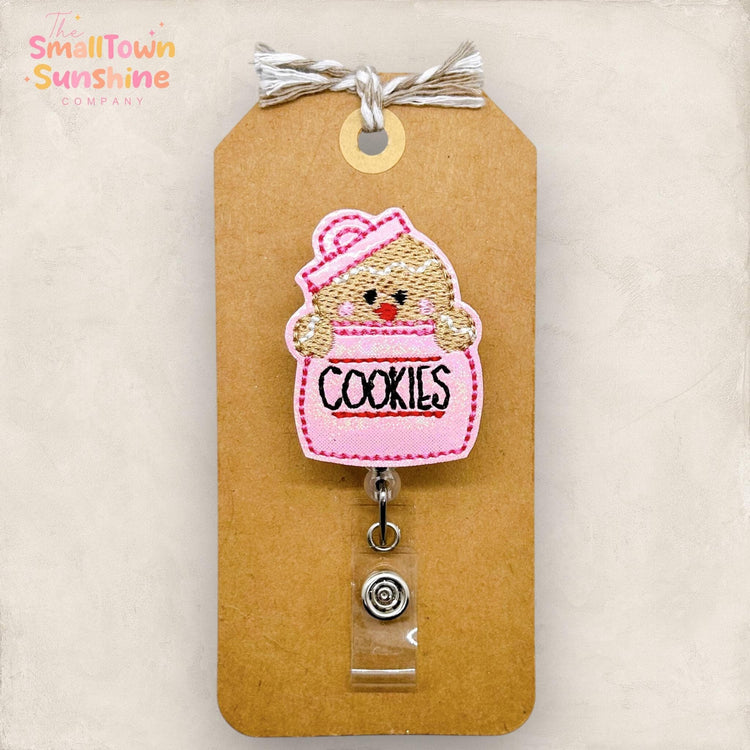 Gingerbread Cookie Jar Badge Topper