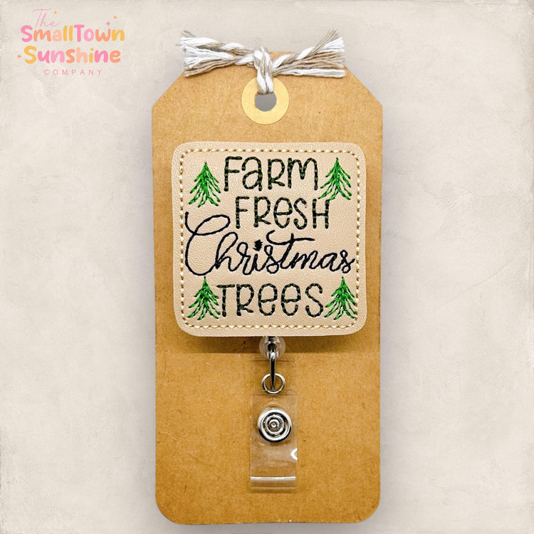 Farm Fresh Christmas Trees Badge Topper