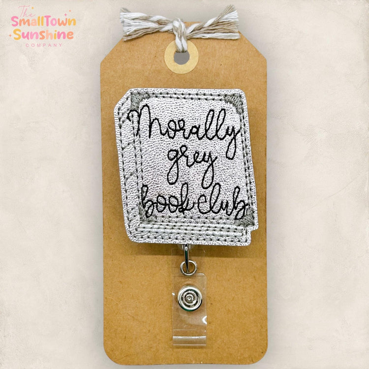 Morally Grey Book Club Badge Topper