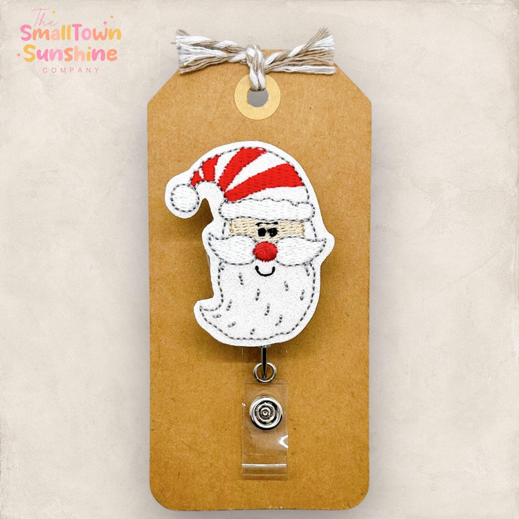 Santa Face Badge Topper