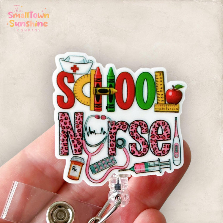 School Nurse Badge Topper