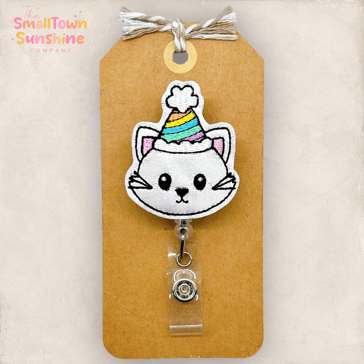 Birthday Cat Badge Topper
