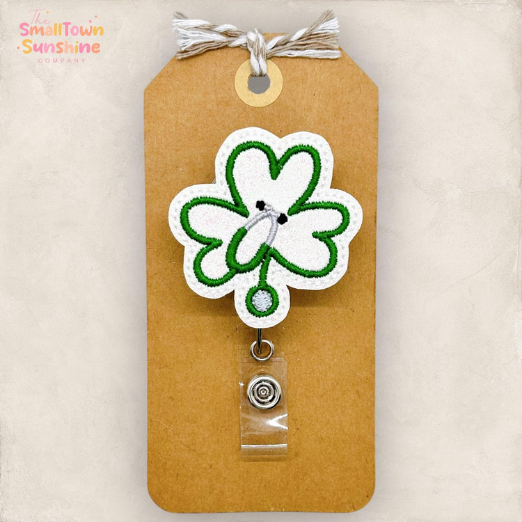 Shamrock Stethoscope Badge Topper