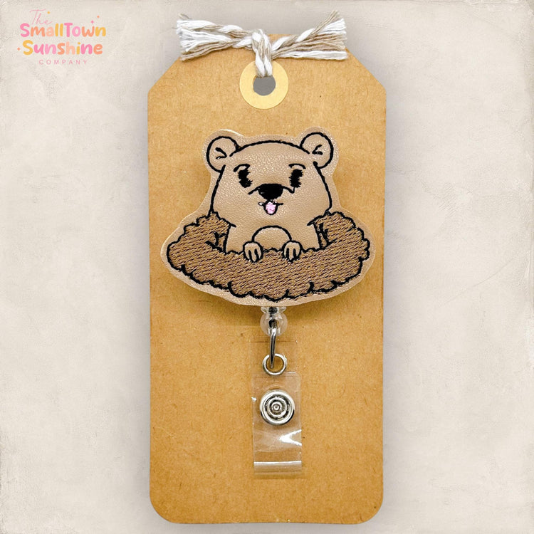 Groundhog Badge Topper