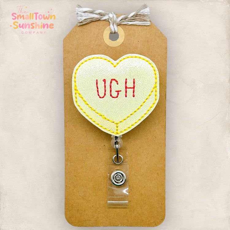 Ugh Conversation Heart Badge Topper