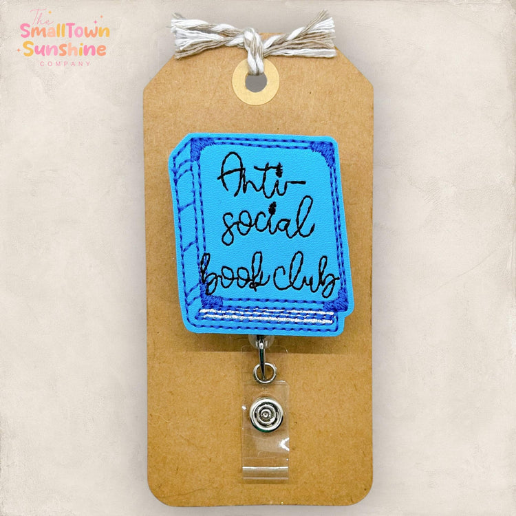 Anti Social Book Club Badge Topper