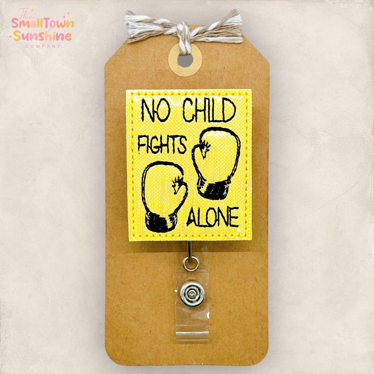 No Child Fights Alone Badge Topper