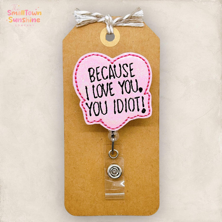 embroidered badge reel topper