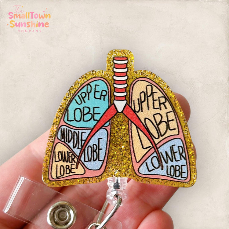 Anatomical Lungs Badge