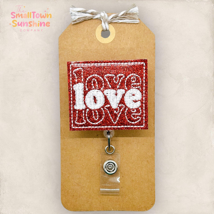 Retro Love Badge Topper