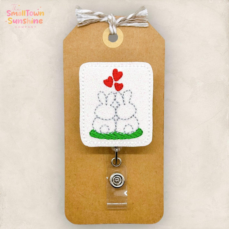 Bunnies in Love Badge Topper