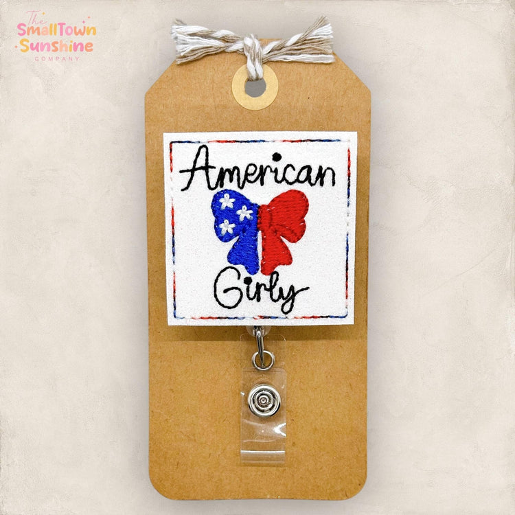American Girly Badge Topper