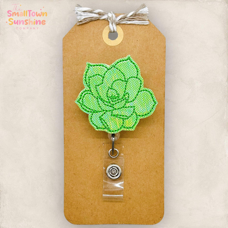 Succulent Badge Topper