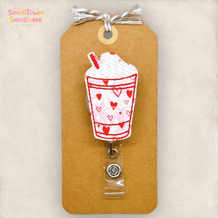Valentine Latte Badge Topper