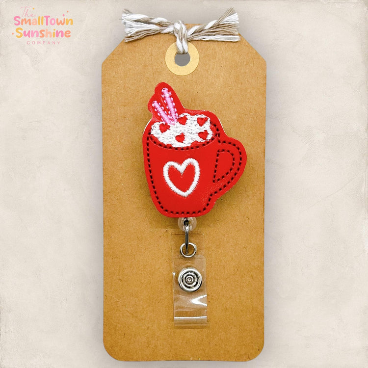 Heart Sprinkled Mug Badge Topper