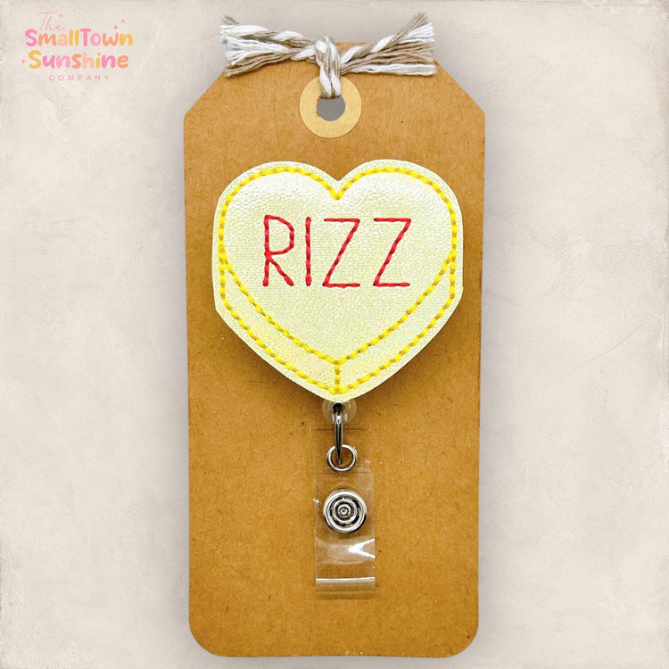 Rizz Conversation Heart Badge Topper