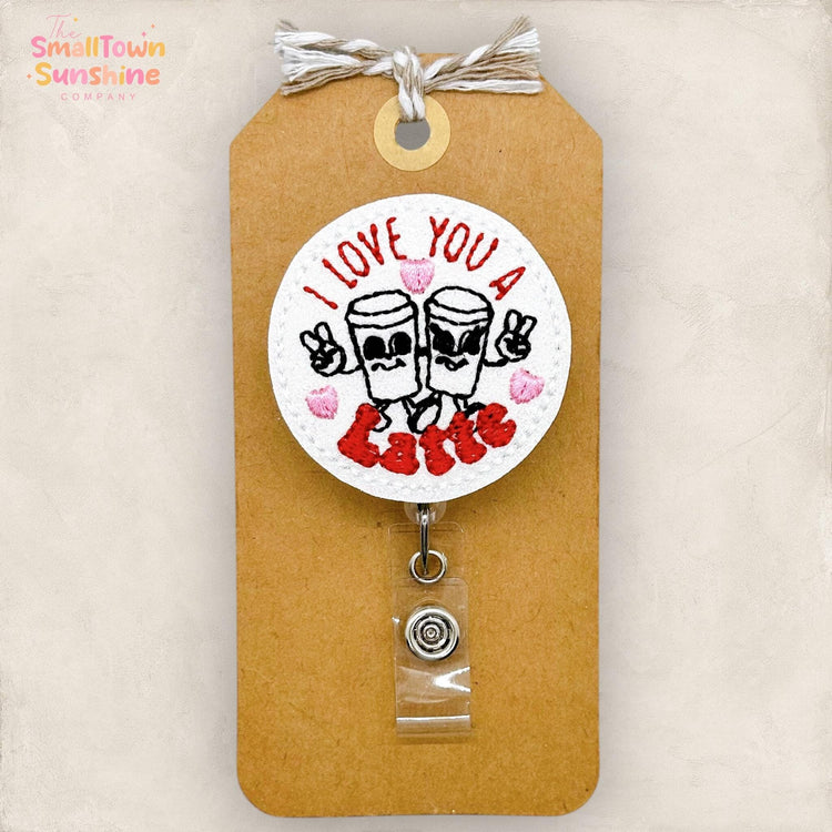 Love You a Latte Badge Topper