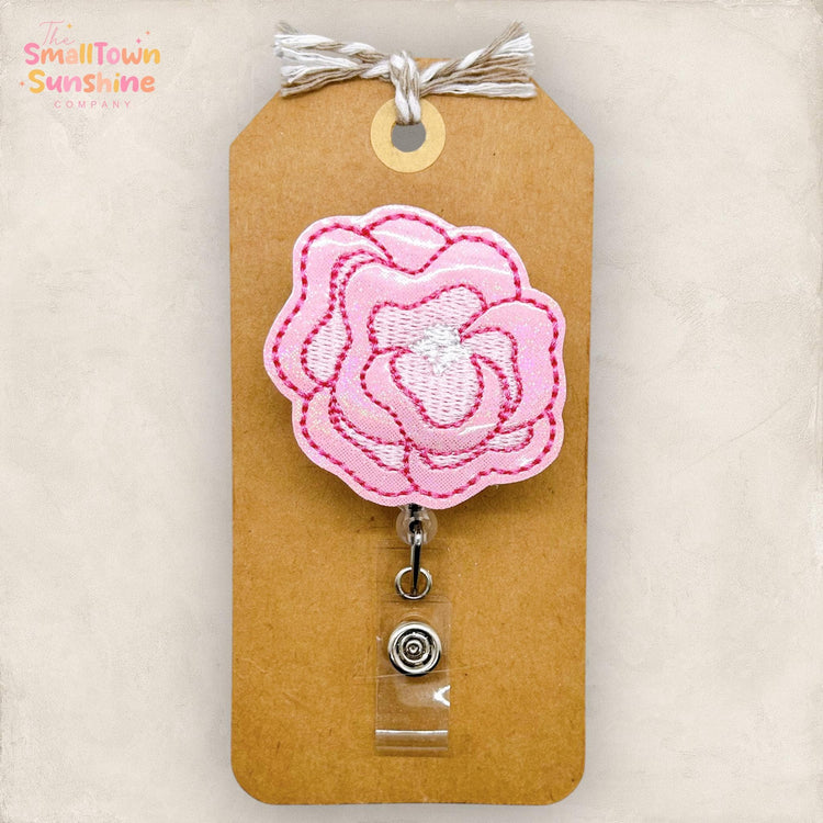 Pink Peony Badge Topper