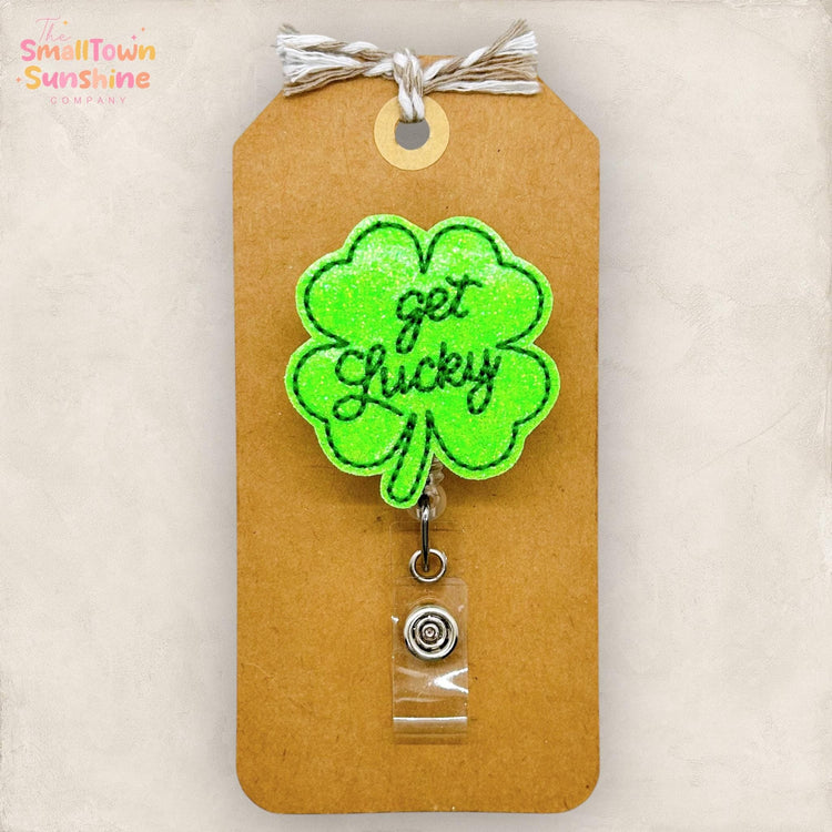 embroidered badge reel topper