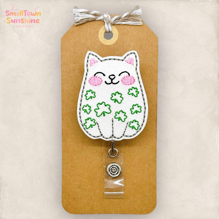 Shamrock Kitty Badge Topper
