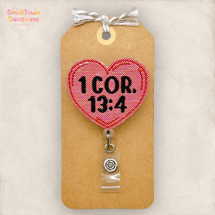 embroidered badge reel topper