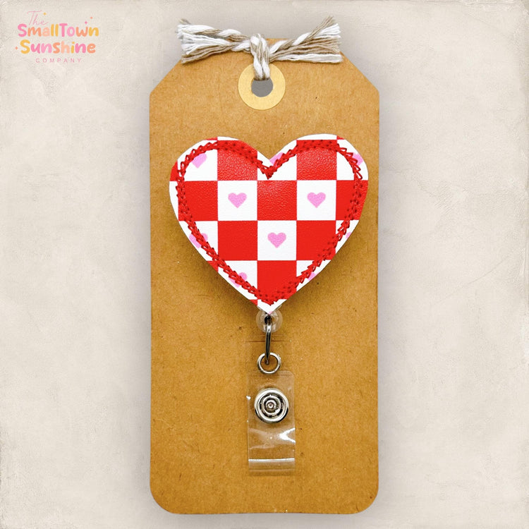 embroidered badge reel topper