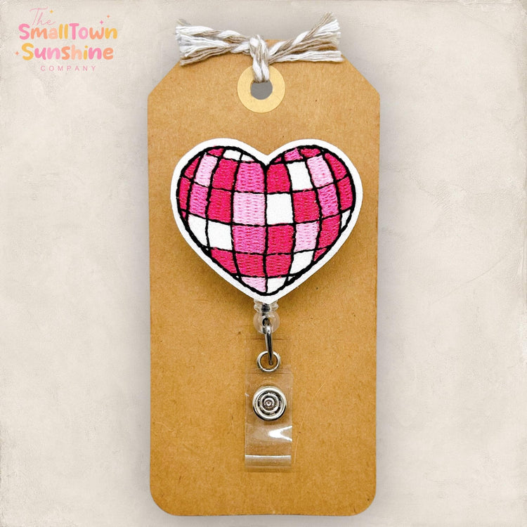 Disco Heart Badge Topper