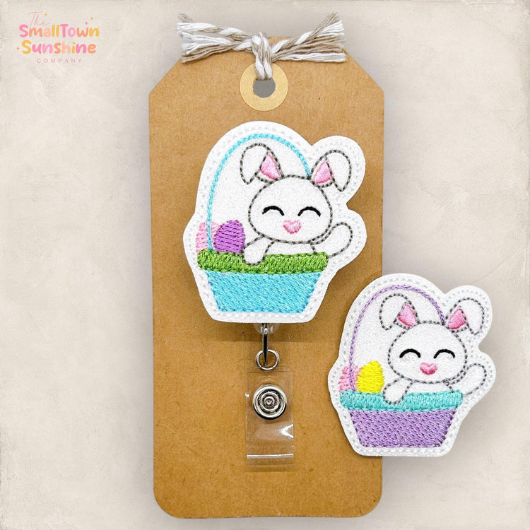 Bunny Easter Basket Badge Topper