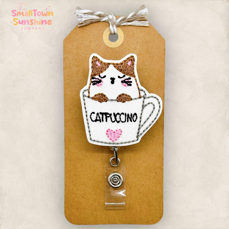Catpucchino Badge Topper