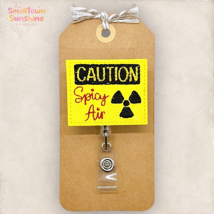 Caution Spicy Air Badge Topper