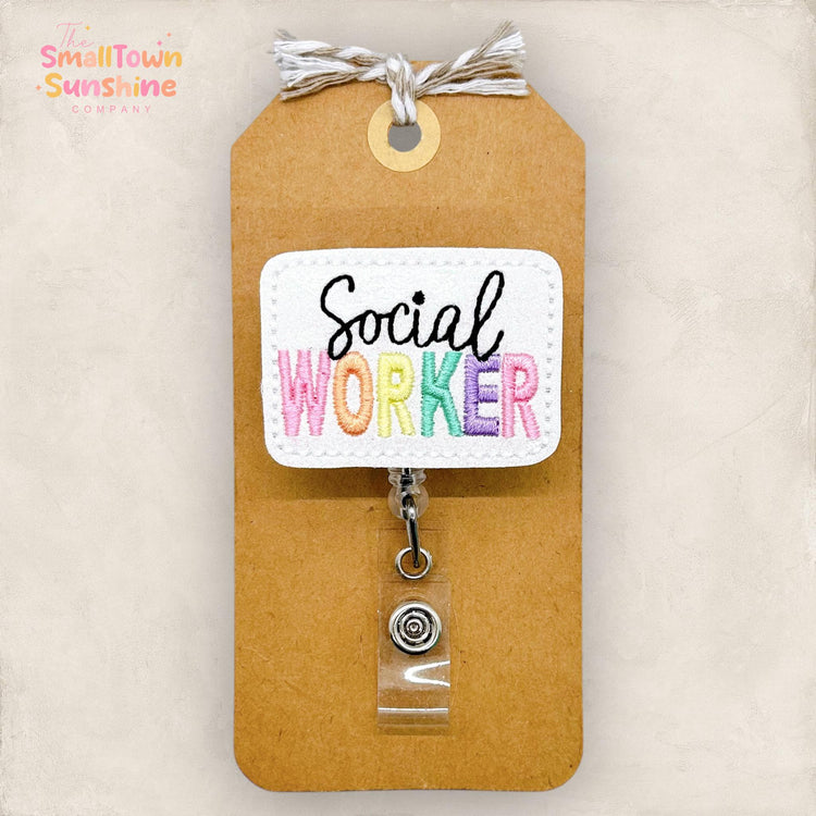 Social Worker Badge Topper