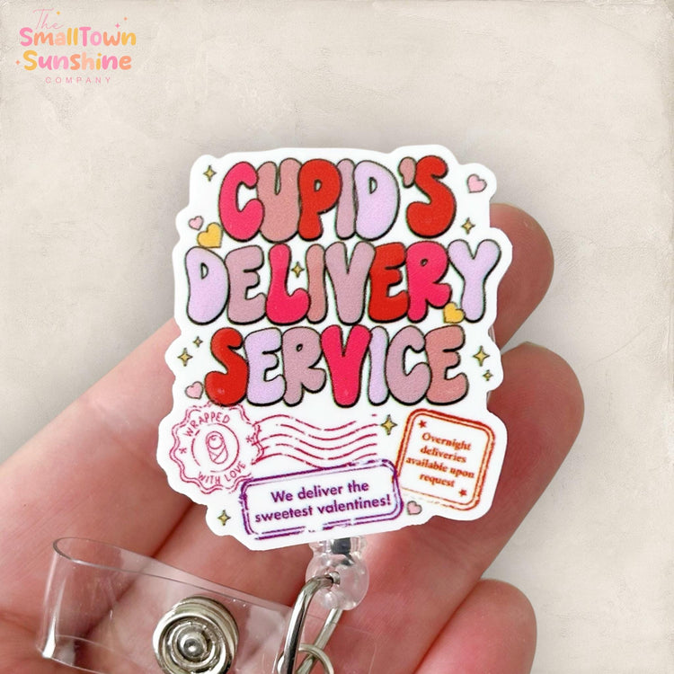 Cupid’s Delivery Service Badge Topper