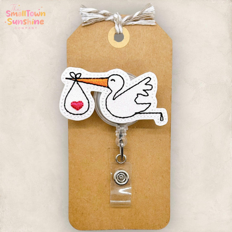 Flying Stork Badge Topper