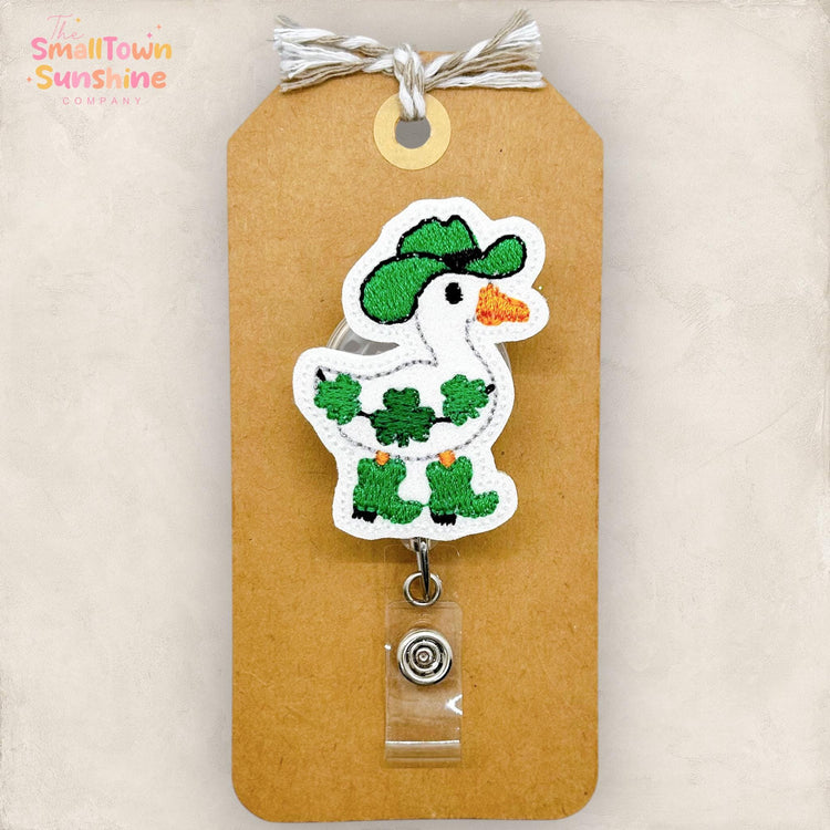 St Patrick’s Day Goose Badge Topper