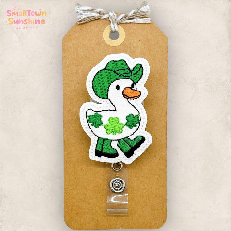 St Patrick’s Day Goose Badge Topper