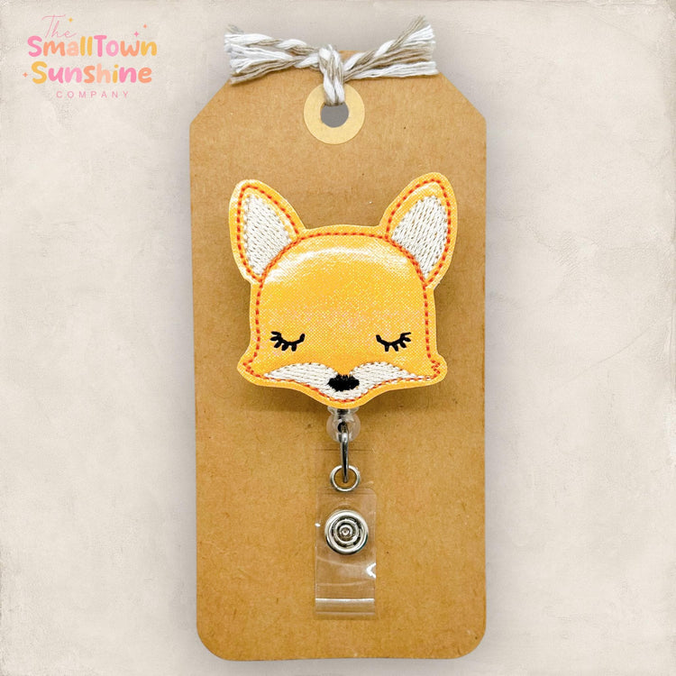 Orange Fox Badge Topper