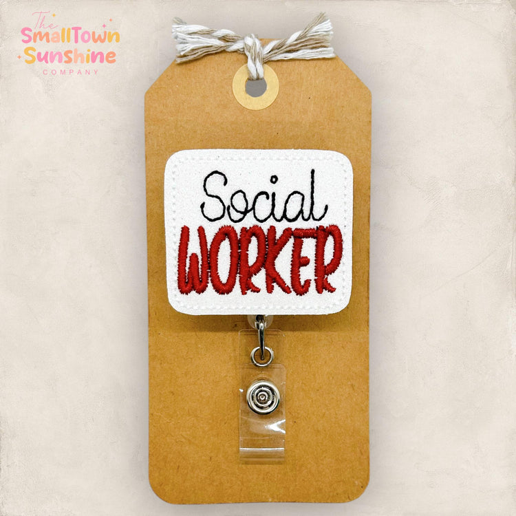 Social Worker Badge Topper