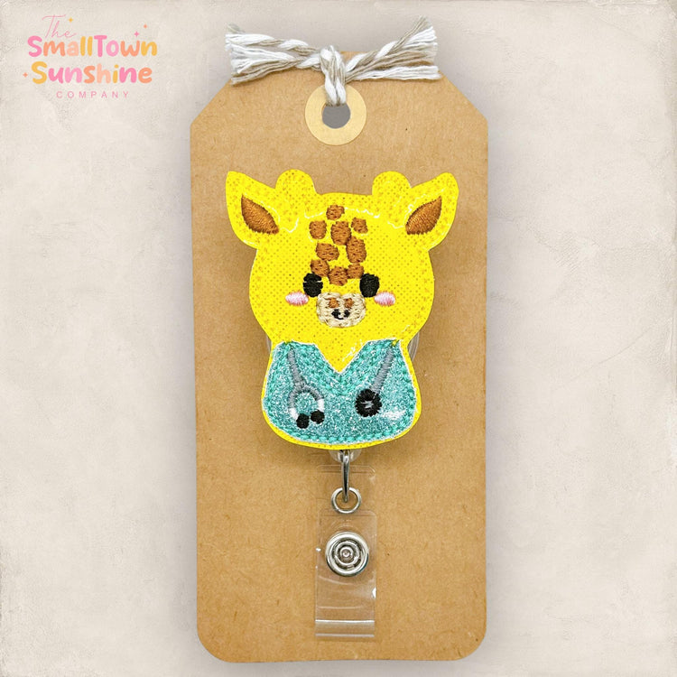 Nurse Giraffe Badge Topper