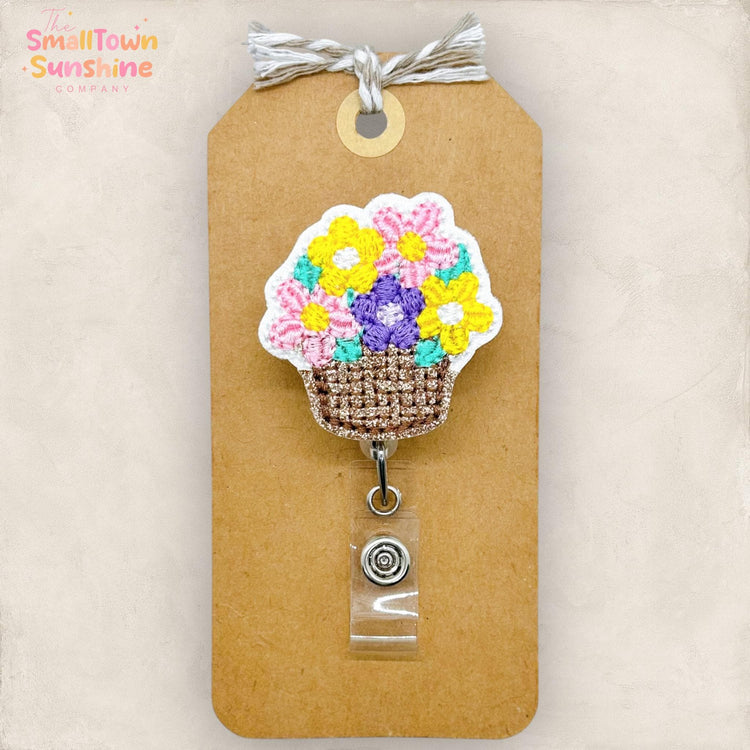 Flower Basket Badge Topper