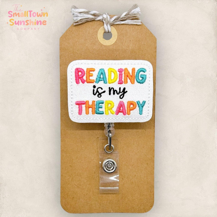 Reading is my Therapy Badge Topper