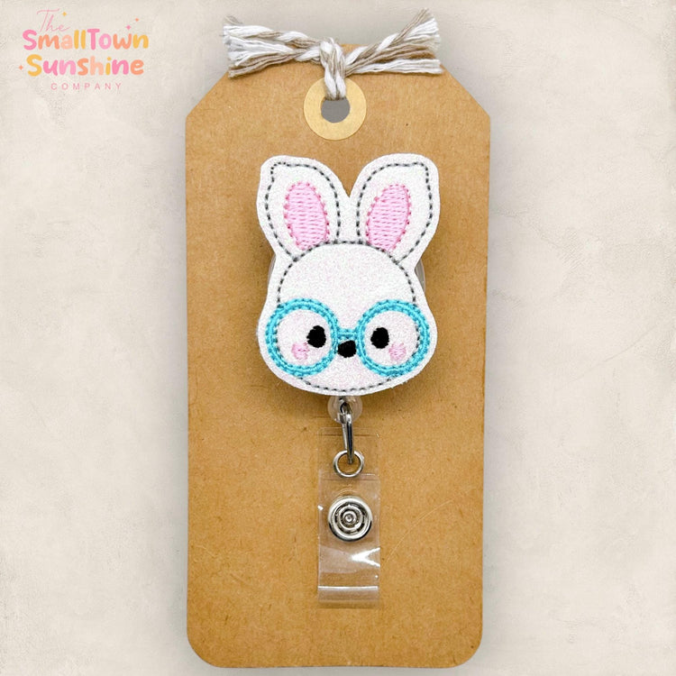 Glasses Bunny Badge Topper