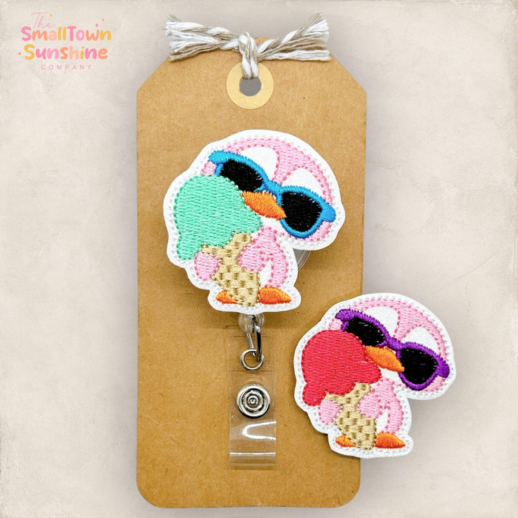 Summer Penguin Badge Topper