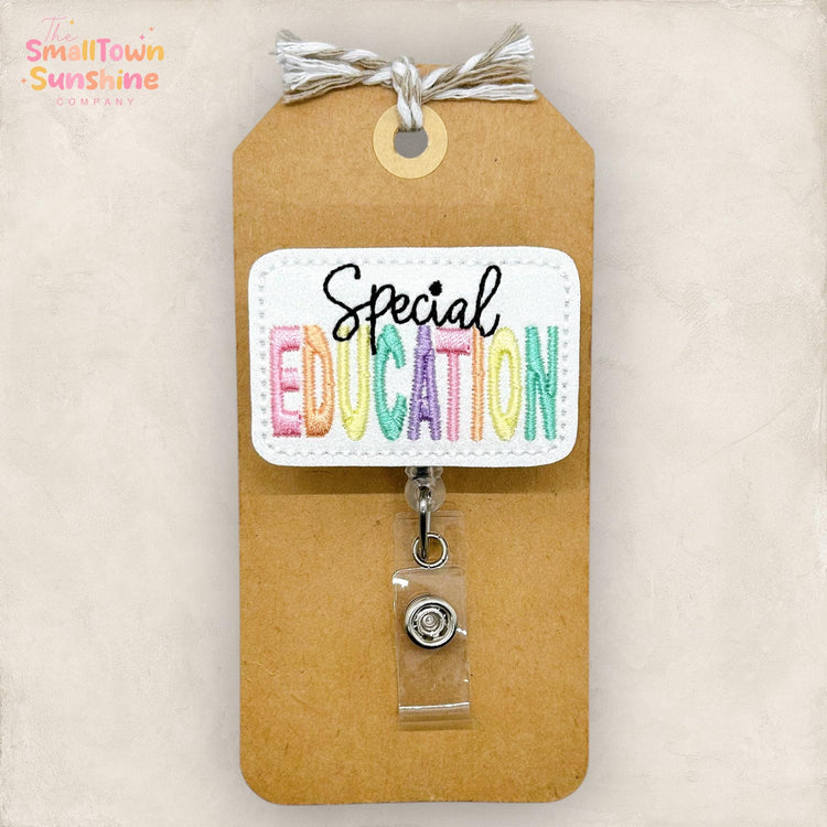 Special Education Badge Topper