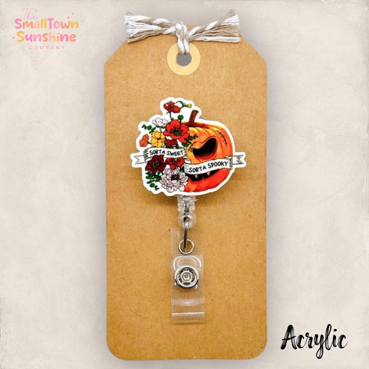 Sorta Sweet Sorta Spooky Badge Topper