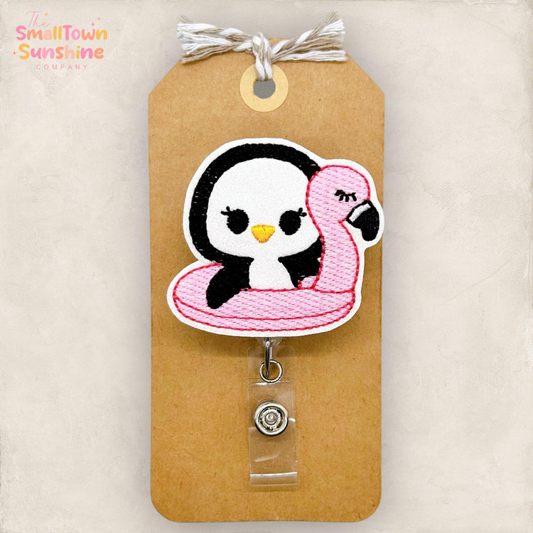 Summer Penguin Badge Topper