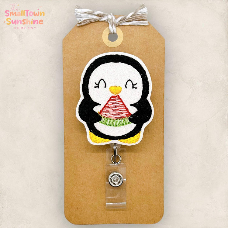 Summer Penguin Badge Topper