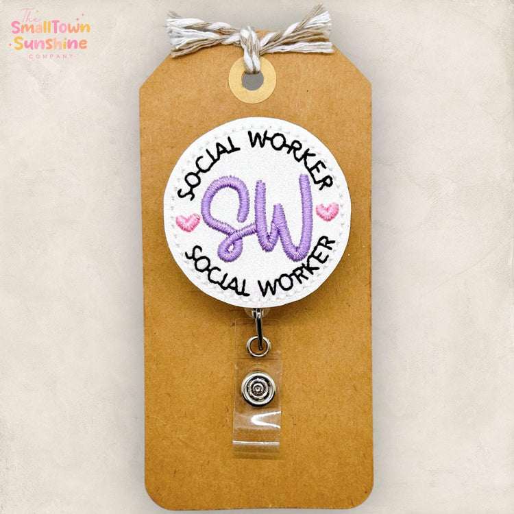 Social Worker Badge Topper